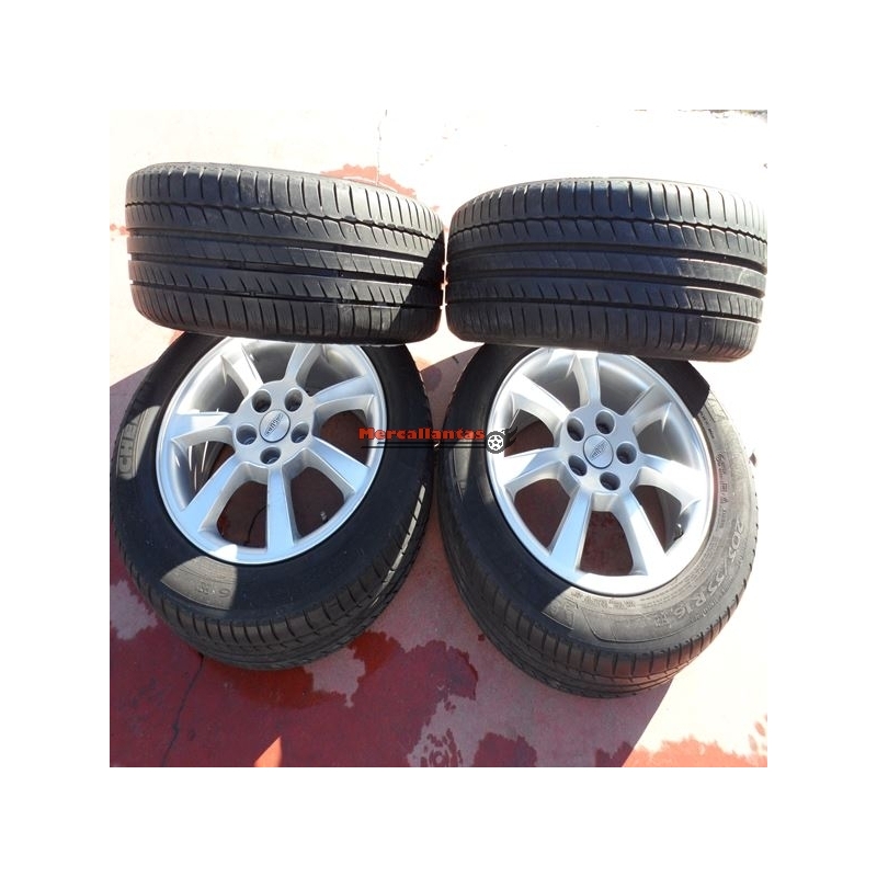 LLANTAS ORIGINALES JAGUAR R16X6,5 ANCLAJE 5X120 NEUMATICOS MICHELIN 205